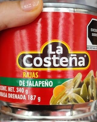 Rajas de jalapeño en escabeche