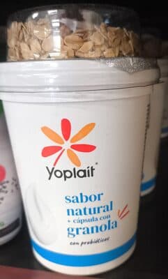 Yoghurt sabor natural con probióticos y mezcla de granola